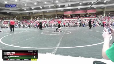 43 lbs Semifinal - Atlas Fernandez, Derby vs Rhett Pitts, Stillwater