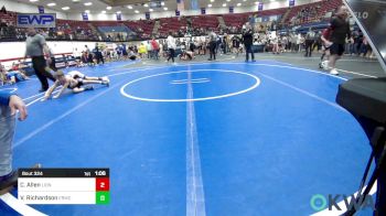 70 lbs Semifinal - Covington Allen, Lions Wrestling Academy vs Van Richardson, El Reno Wrestling Club