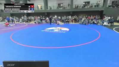 Junior Girls FS - 125 lbs Cons. Round 4 - Mckayla Bonham, OR vs Genevie Mondero, OR