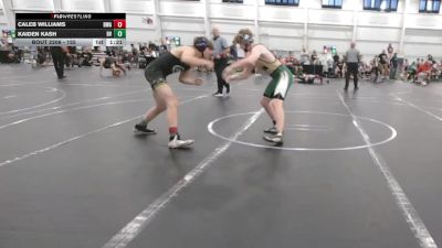 155 lbs Round 1 - Caleb Williams, Donahue Wrestling Academy vs Kaiden Kash, Belle Vernon