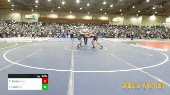 100 lbs Consi Of 16 #1 - Radyk Kaupe, Kahuku Wresting Club vs Payton Shull, Willits Grappling Pack