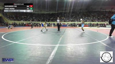 92 lbs Round Of 32 - Alexander Fee, Enid Junior High vs Vinny Petro, Stillwater Wrestling