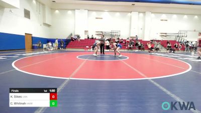 140 lbs Final - Kingston `Rooster` Sikes, Lions Wrestling Academy vs Callan Whitnah, Harrah Little League Wrestling