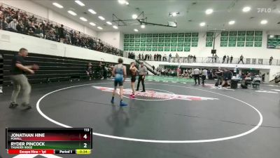113 lbs Cons. Round 2 - Ryder Pincock, Thunder Ridge vs Jonathan Hine, Powell