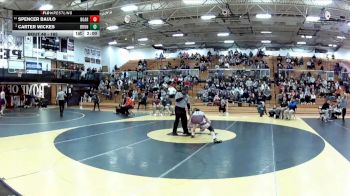 165 lbs Quarterfinal - Spencer Baulo, Boardman vs Carter Wickes, Brunswick