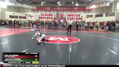 85 lbs Cons. Round 3 - Levi Jacobson, Jack Pine Savage vs Lincoln LaVigne, Victory School Of Wrestling