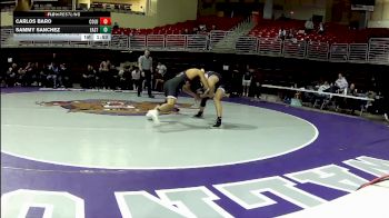 126 lbs Quarters & 1st Wb (16 Team) - Carlos Baro, Columbus vs Sammy Sanchez, Cheyenne East