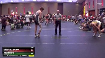 145 lbs Round 2 (6 Team) - Owen McCracken, MO Outlaws Black vs Nick Moore, BadBass