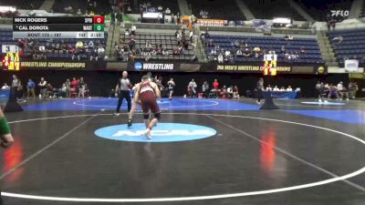 197 lbs Prelim - Nick Rogers, Springfield vs Cal Dorota, Wartburg