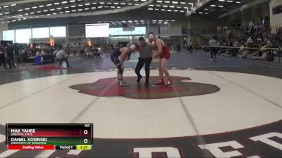 157 lbs Cons. Round 2 - Daniel Kosinski, University Of Scranton vs Max Yahre, Oneonta State