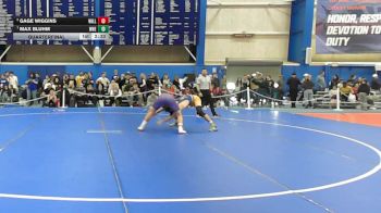174 lbs Quarterfinal - Max Bluhm, Western New England vs Gage Wiggins, Williams College