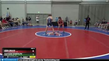 138 lbs Placement Matches (8 Team) - Aden Braun, North Dakota Blue vs Matthew Randolph, Minnesota Silver