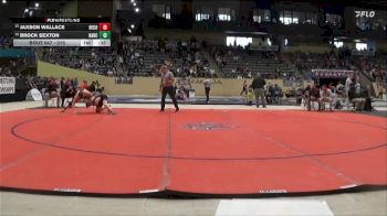 215 lbs Cons. Round 2 - Jaxson Wallace, Henderson County vs Brock Sexton, Harrison County