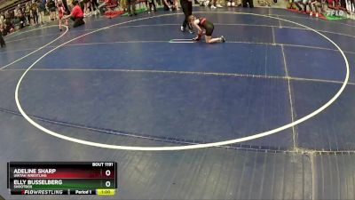 62 lbs Semifinal - Elly Busselberg, Shootbox vs Adeline Sharp, Uintah Wrestling