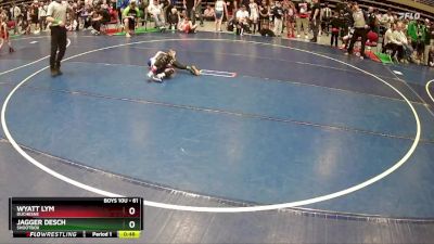 61 lbs Cons. Round 4 - Wyatt Lym, Duchesne vs Jagger Desch, Shootbox