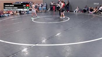 95 lbs Cons. Round 3 - Wade Zerga, Challis Blackheart Wrestling Club vs Mackinley Jones, Small Town Grims