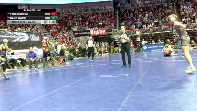 2A-132 lbs Cons. Round 2 - Tyce Hanson, Okoboji/HMS vs Dane Owen, Anamosa