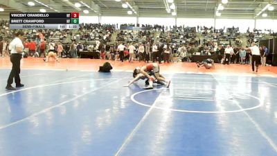 113 lbs Semifinal - Vincent Orandello, NY vs Brett Crawford, NY
