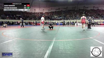 200 lbs Consi Of 32 #2 - Gage VanHorn, Ada Junior High vs Zayden McManus, Fort Gibson Youth Wrestling
