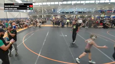 132 lbs Champ. Round 1 - Deaven Montanez, Unattached vs June Sang Jang, Unattached
