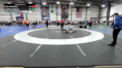100 lbs Consi Of 32 #1 - Riley Hohlman, NY vs Kamdyn Weiman, MD