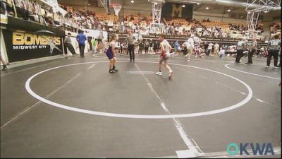 67 lbs Consolation - Lincoln Hayes, Carl Albert vs Jahlynn Gonzales, Chickasha Youth Wrestling