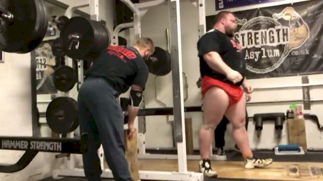 Eddie Hall Squats 345kg/760lb For 6 Reps