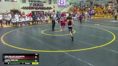 106 lbs Quarters & 1st Wb (16 Team) - Jon Miller Doughtie, Holy Innocents Episcopal vs Aiden DeBlois, Cairo