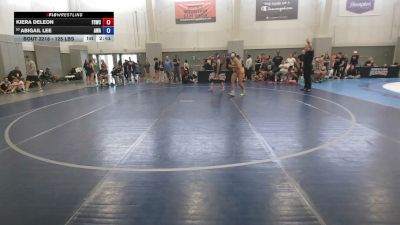 125 lbs Cons. Sub-quarters - Kiera Deleon, Fighting Squirrels Wrestling Club vs Abigail Lee, Amateur Wrestling Academy