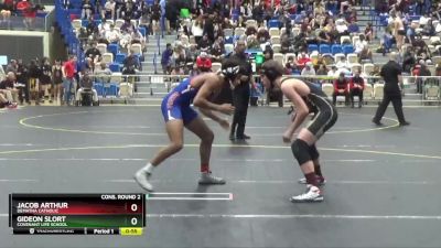 150 lbs Cons. Round 2 - Jacob Arthur, DeMatha Catholic vs Gideon Slort, Covenant Life School