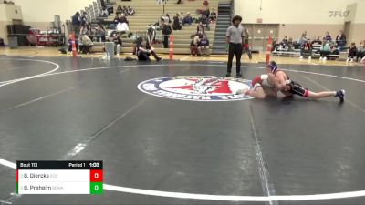 110 lbs 5th Place Match - Brody Preheim, Berge Elite Wrestling Academy vs Bo Diercks, ROCORI