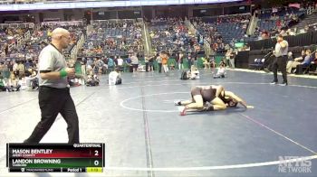 1A 150 lbs Quarterfinal - Landon Browning, Tarboro vs Mason Bentley, Avery County