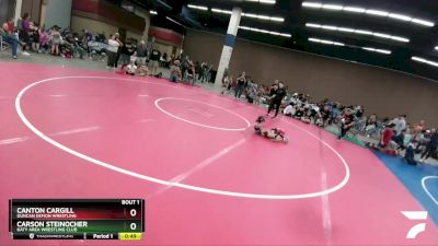 40-45 lbs Round 1 - Canton Cargill, Duncan Demon Wrestling vs Carson Steinocher, Katy Area Wrestling Club