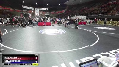 56 lbs Cons. Round 3 - Alex Nelson, Wolf Den Wrestling Club vs Nolan Edmonds, California