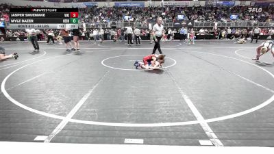 64 lbs Round Of 16 - Jasper Shuemake, Viking Wrestling Club vs Mylz Bazer, Nebraska Wrestling Academy
