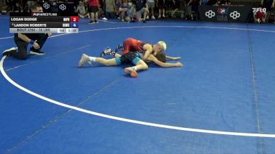 78 lbs Quarters - Logan Dodge, Michigan Premier vs Landon Roberts, Big Game Wrestling Club