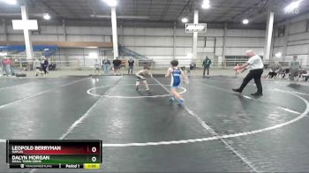 59 lbs Quarterfinal - Leopold Berryman, Suples vs Dalyn Morgan, Small Town Grims