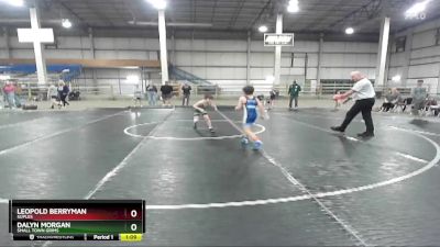 59 lbs Quarterfinal - Leopold Berryman, Suples vs Dalyn Morgan, Small Town Grims