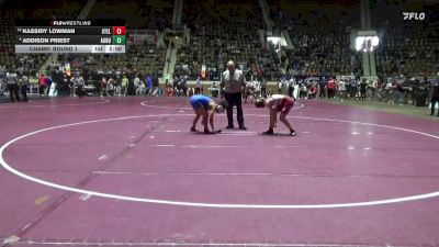 6-7A 138 Champ. Round 1 - Kassidy Lowman, Stanhope Elmore vs Addison Priest, Auburn