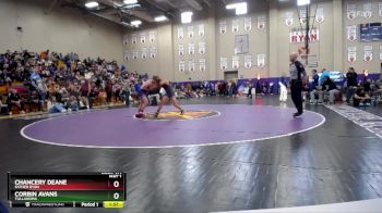 150 lbs Champ. Round 2 - Chancery Deane, Father Ryan vs Corbin Avans, Tullahoma