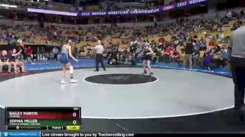 105 lbs Cons. Round 2 - Sophia Miller, Francis Howell Central vs Bailey Martin, Kearney