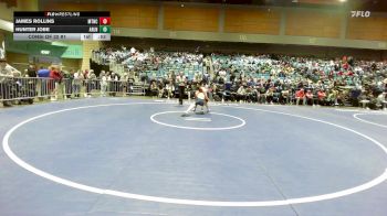 132 lbs Consi Of 32 #1 - James Rollins, Mountain Crest vs Hunter Jobe, Arlington