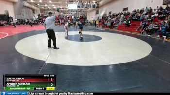 132 lbs Semifinal - Apurva Adhikari, Overland vs Zach Ligrani, Lutheran