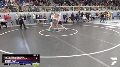 126 lbs Round 1 - Damon May, Kodiak Wrestling Club vs Jacob Strausbaugh, Soldotna Whalers Wrestling Club