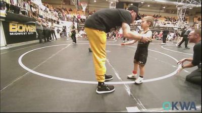 45 lbs Semifinal - Camden Shutt, Midwest City Bombers Youth Wrestling Club vs Kas Hartfield, Standfast