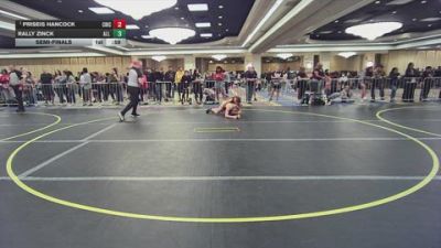106 lbs Semifinal - Priseis Hancock, Chickens Wrestling Club vs Rally Zinck, All I See Is Gold Academy