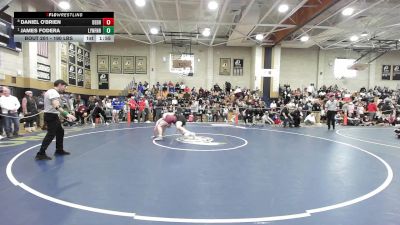 190 lbs Quarterfinal - Daniel O'Brien, Dedham vs James Fodera, Lynnfield/N.Reading