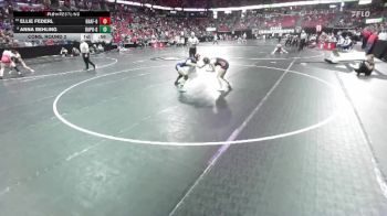 Girls 120 lbs Cons. Round 2 - Ellie Federl, Grafton-Girls vs Anna Behling, Bay Port-Girls