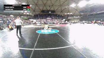 Boys 1B/2B 150 Cons. Semi - Wade Smith, Ilwaco vs Lucien Paz, Liberty Bell