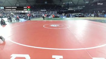 Boys 1B/2B 175 7th Place Match - Landon Girton, Cle Elum vs Dominic Cano, Rainier